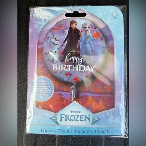 NWT Disney Frozen Happy Birthday Balloon Kit 17in. X 17in.